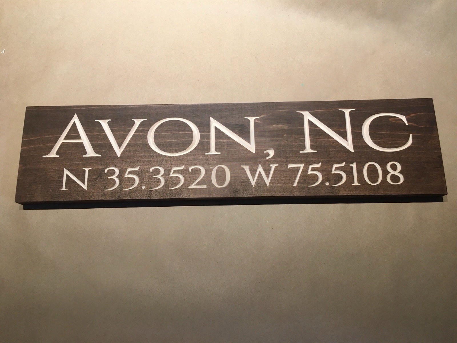 Engraved Coordinates Sign, Custom Sign, Custom Engraved Sign, Coordinates Sign