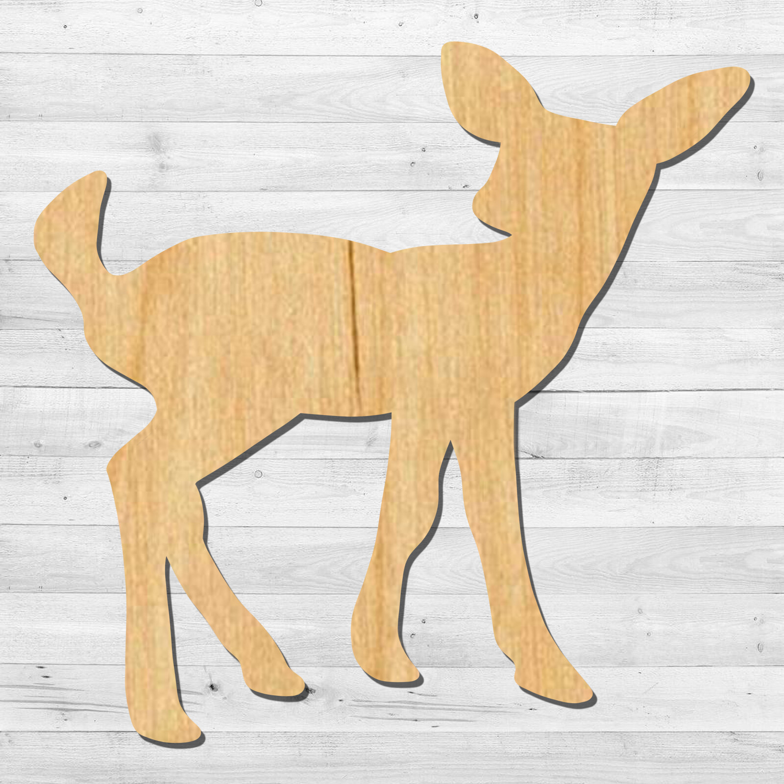 Fawn Cut out, Wood plaque sign,wood Crafts,Craft supply, Home Decor