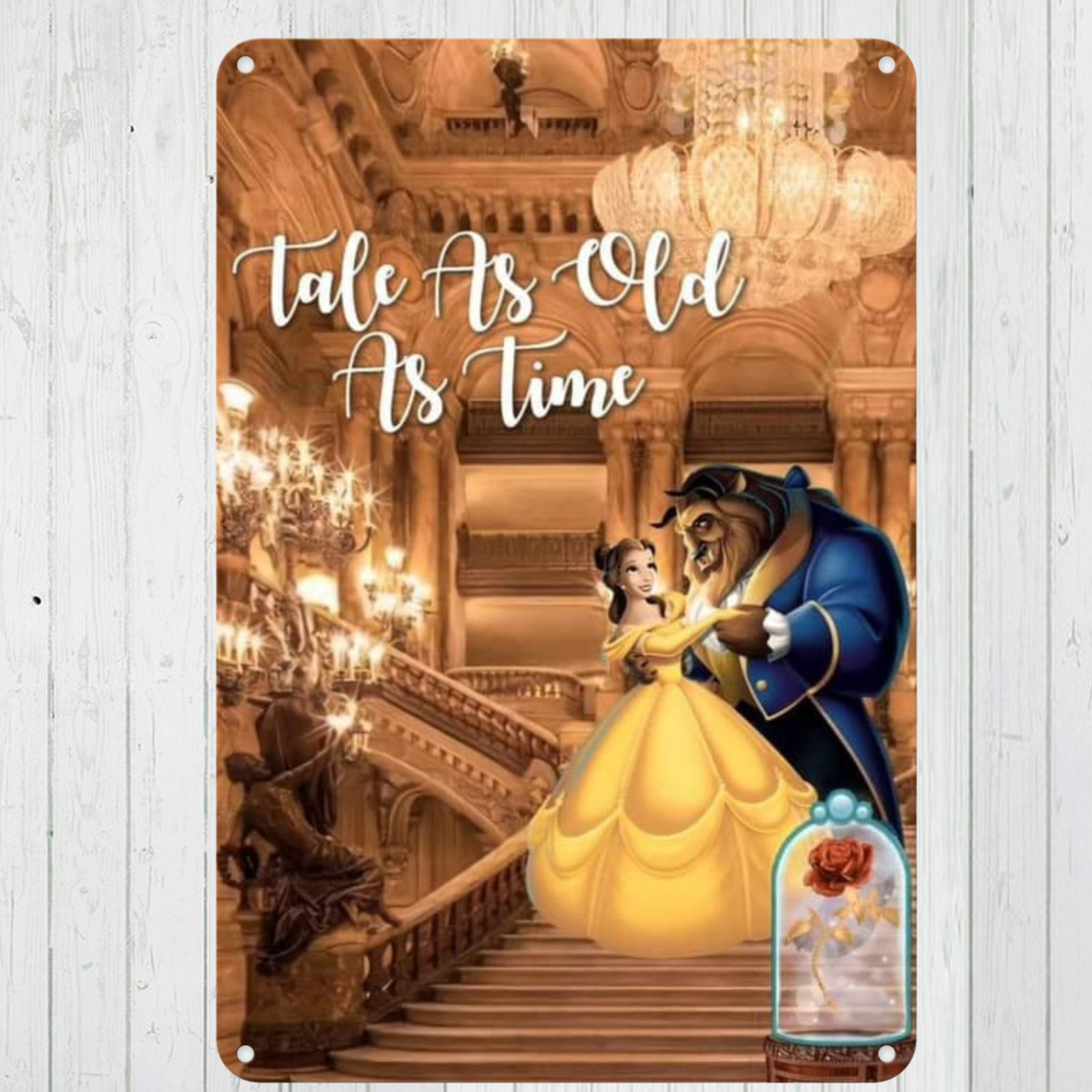 A Tale As Old As Time Custom 10″x14″ Metal Wall Art Sign Office Home Mancave