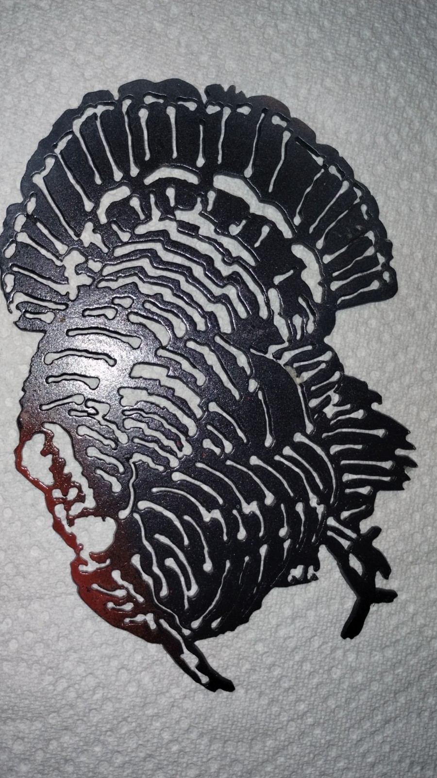 “Heavy Metal Art” TURKEY GOBBLER Digital Plasma Cut in Plate steel not thin tin