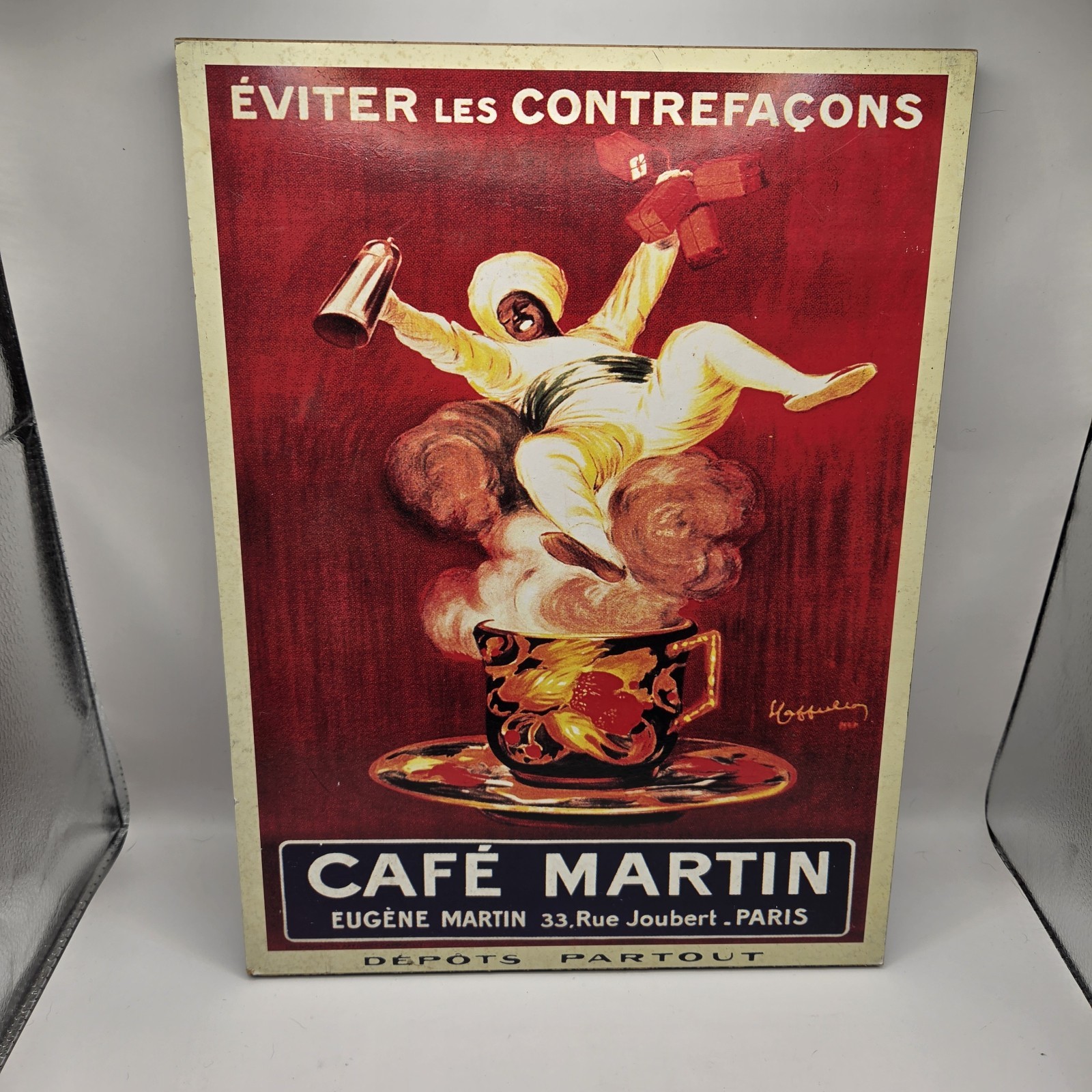 Vintage Style Café Martin French Coffee Wall Art Sign Plaque Paris Decor