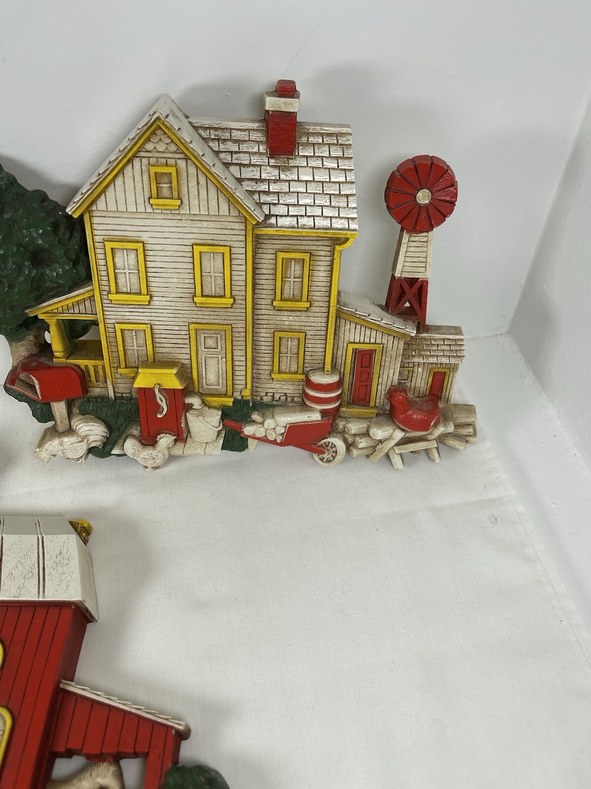 Homeco Plastic Farmhouse & Barn Wall Hangings-1975-VTG-rustic-3D Kitchen-A/B7369