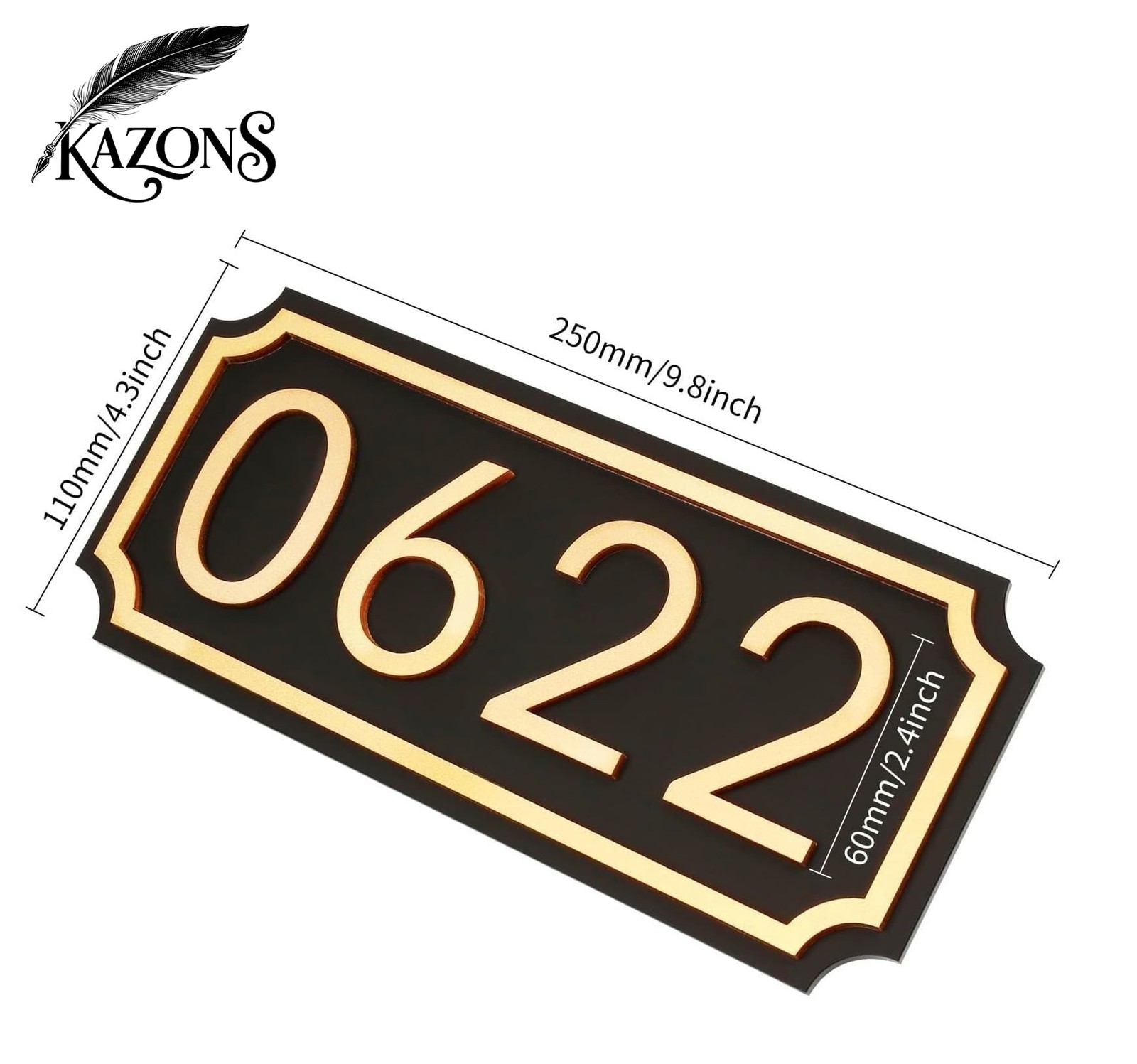 House Numbers for Outside, Address Plaques, Mailbox Numbers, 2 Sets of Number…