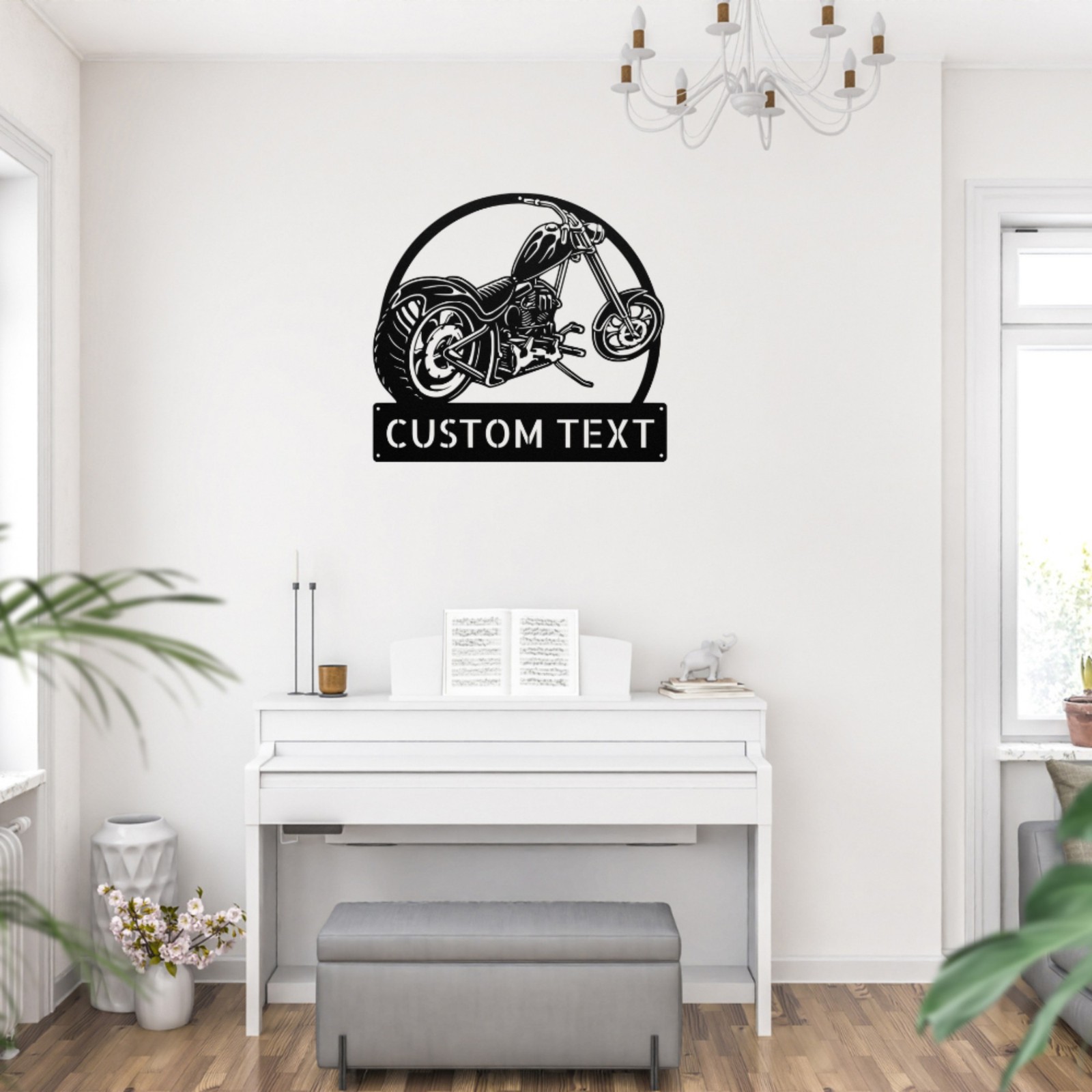 Personalized Motorcycle Metal Sign Custom Home or Office Decor Gift for Bikers