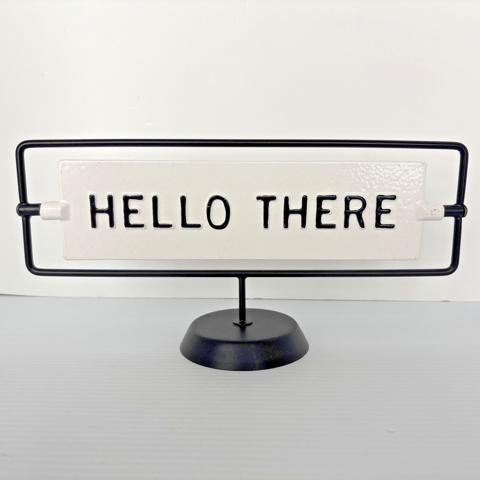 Magnolia Home Hearth & Hand Hello There Miss You Already Sign Metal Farmhouse