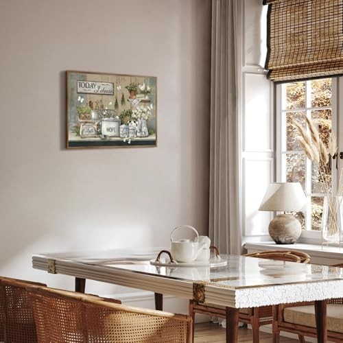 Rustic Farmhouse Kitchen Wall Art Country Farm Kitchen Pictures Motivational Can