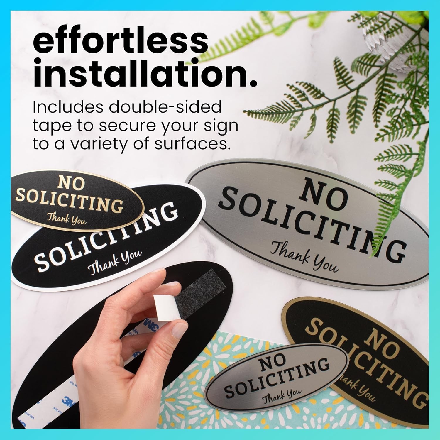 No Soliciting Sign for House or Business – Durable Indoor/Outdoor Sign – Easi…