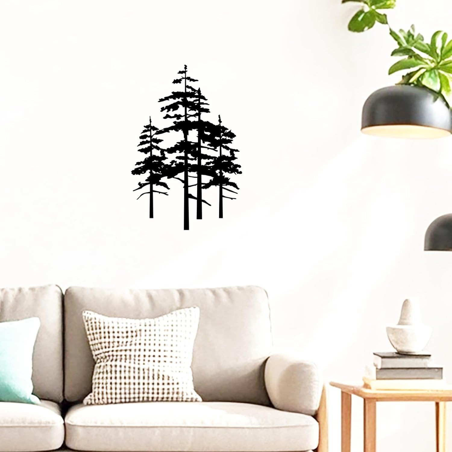Metal Pine Tree Wall Art Decor Nature Home Decor Cedar Tree Metal Sign Wall D…