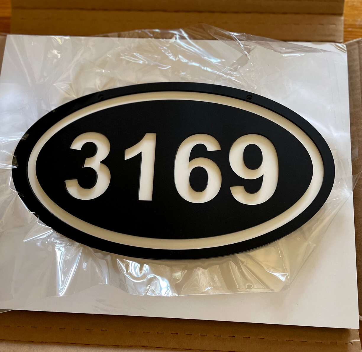3169 Mailbox Numbers Address Plaque Sign Hanging *READ*