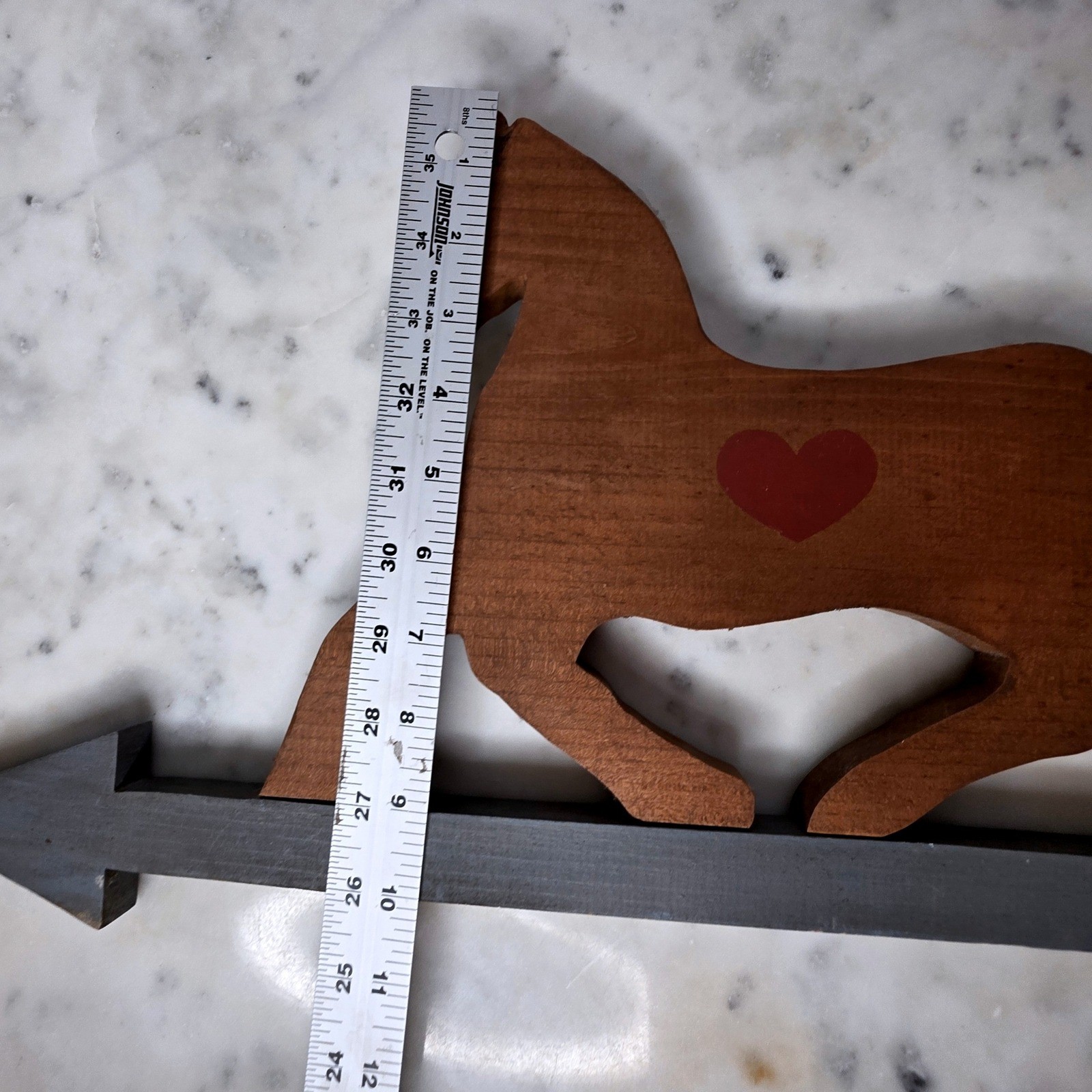 Handmade Wood Horse Arrow Wall Decor Heart Detail Rustic Farmhouse