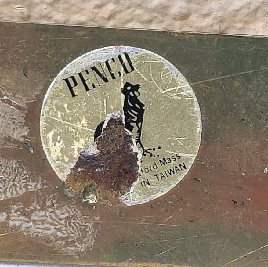 Vintage Penco Brass No Smoking Plaque 5.5″ x 1.25″ Made In Taiwan