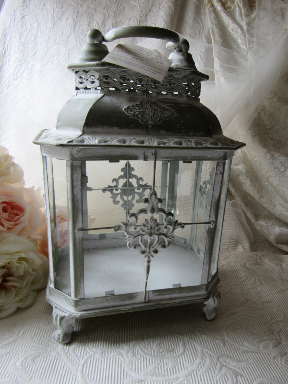 Lantern,Whitewashed Decor,Sage,Patina,Green Decor,centerpiece,Easter,Boho,NEW