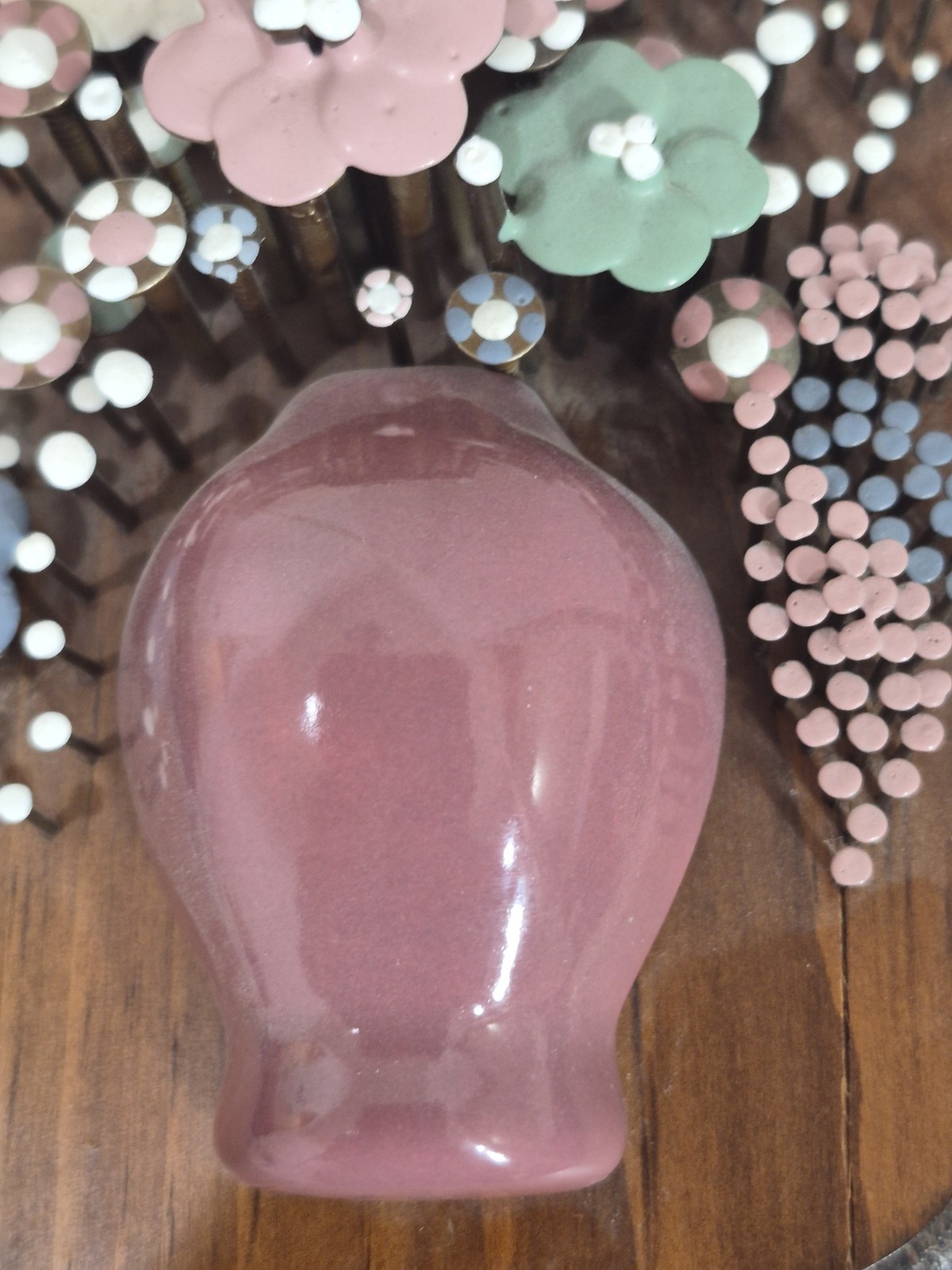 Vintage 1975 Pol-O-Craft Nails In Bloom Clover Cluster 3D Floral Wall Plaque