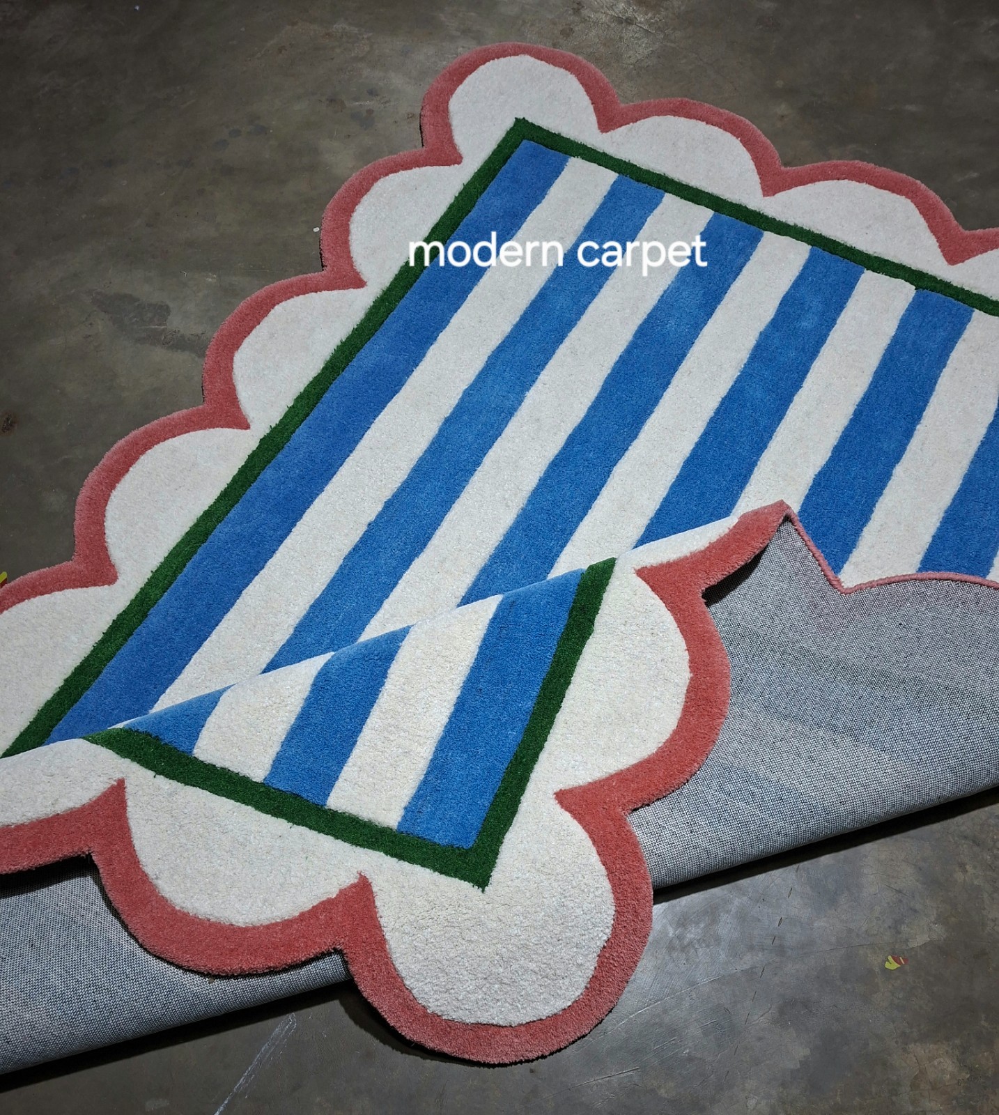 Striped Runner Rug, Long Hallway Rug, Modern Area Rug Bedroom Kitchen Runner Rug