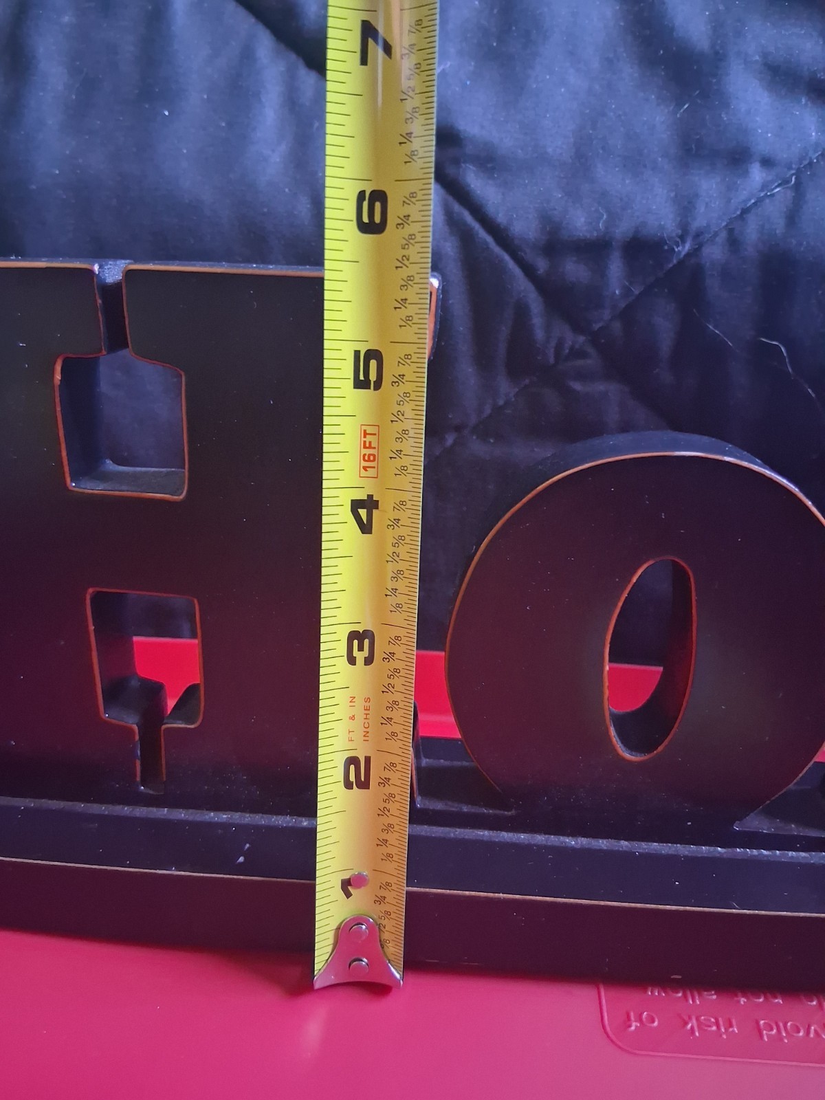 Wood Freestanding Home Letters Decorative Sign Black 17in