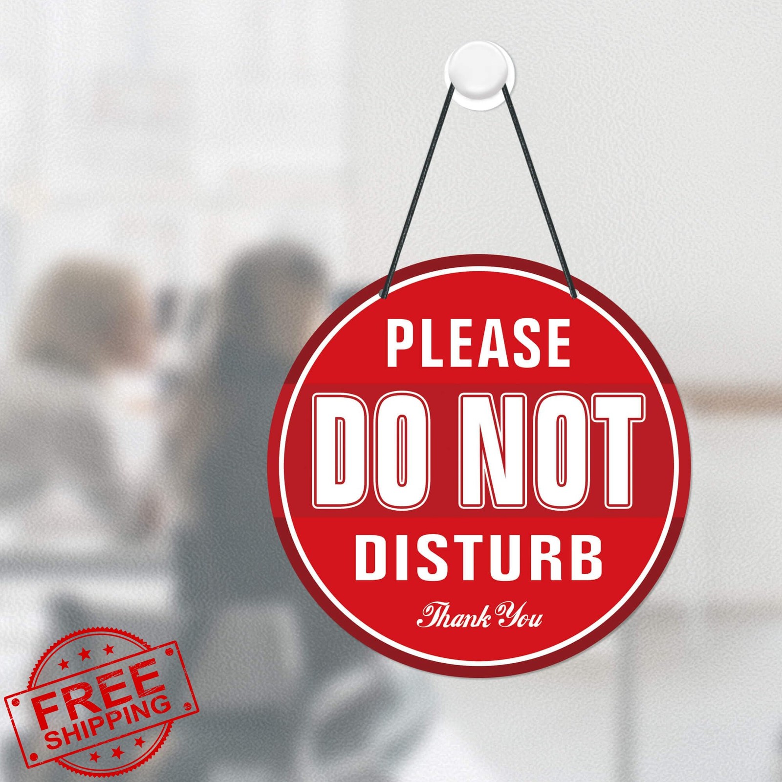 Putuo Decor Do Not Disturb Sign Green Red 9in