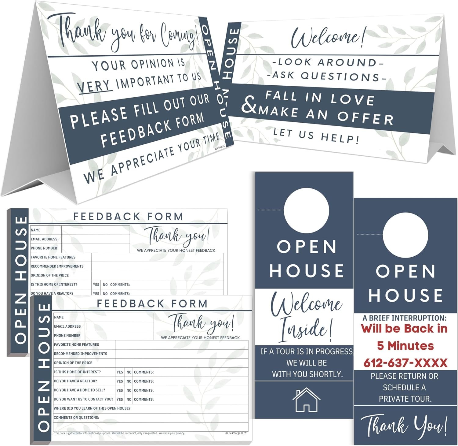 Buyer Intent Capture Kit for Realtors, Blue, 2 Pack