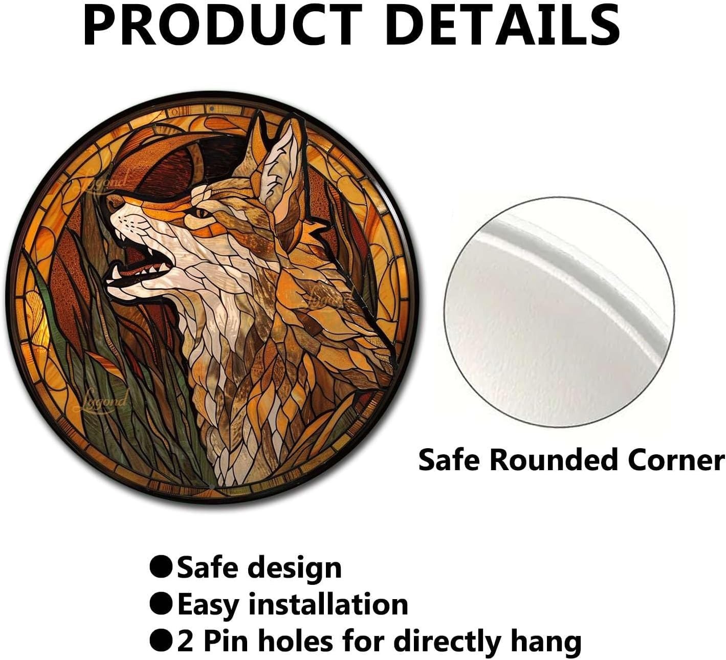 Chic 12″ Coyote Metal Welcome Sign – Lightweight & Easy to Mount For All Decor