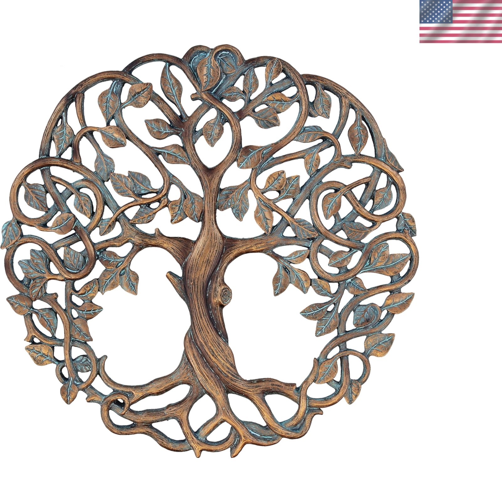 Unique Tree of Life Decorative Wall Hanging – 11 5/8″ Copper Art for Gifting