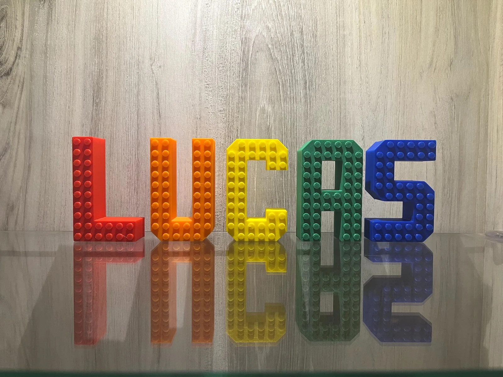 Brick Letters A-Z / 0-9 , 3″ and 5″ with hanging holes Custom Name, Cake Topper