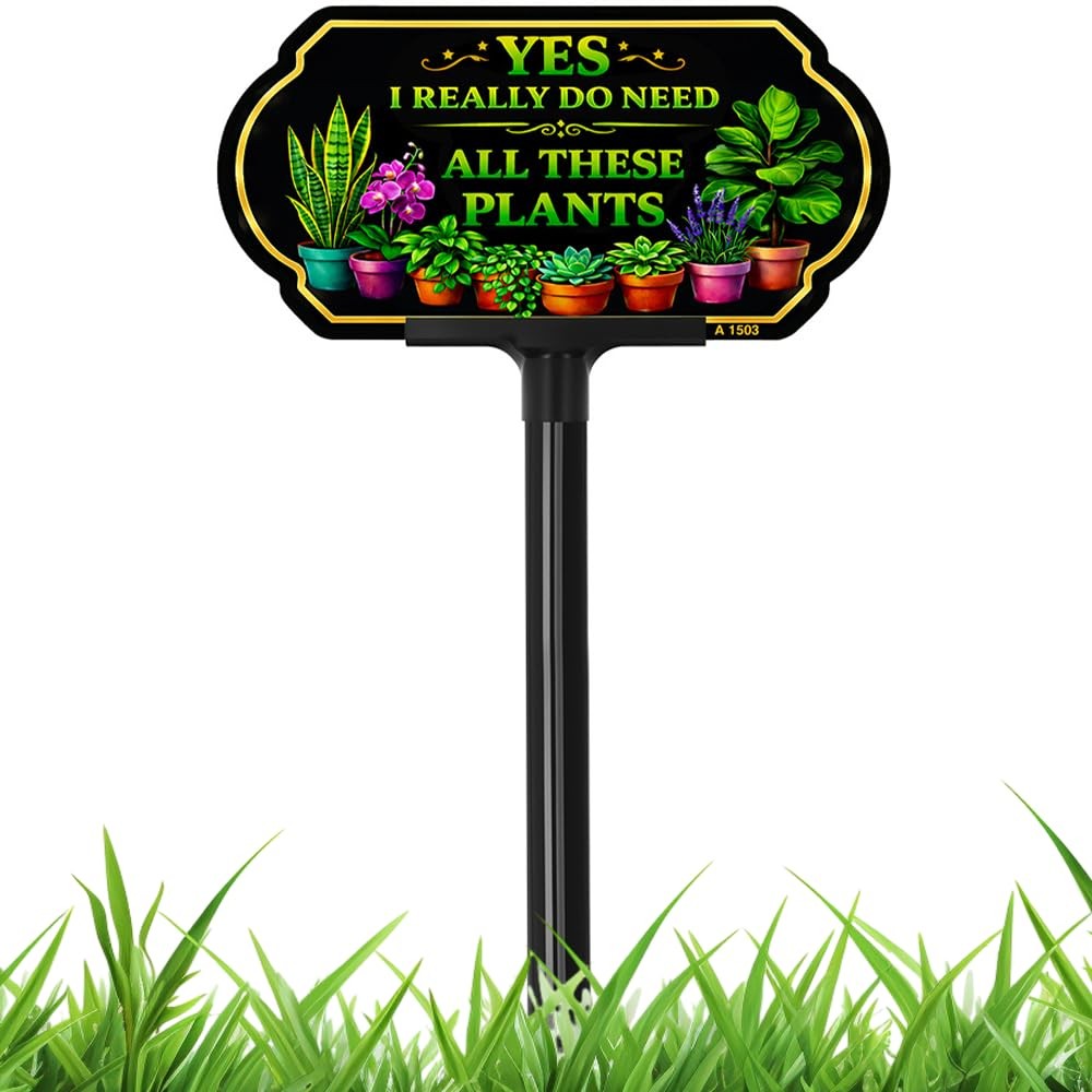 She Shed Sign Outdoor Garden Decor, 10×5 Inch Aluminum She Shed Yard Sign wit…