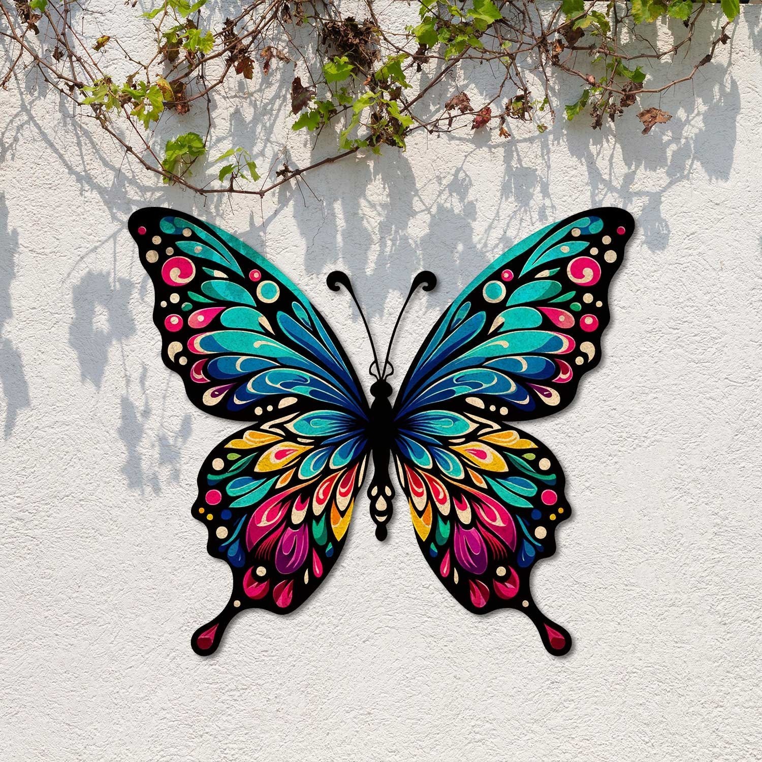 Multi-Color Butterfly Metal Sign, Butterfly Lover Gift, Garden Decor,Garden Gift