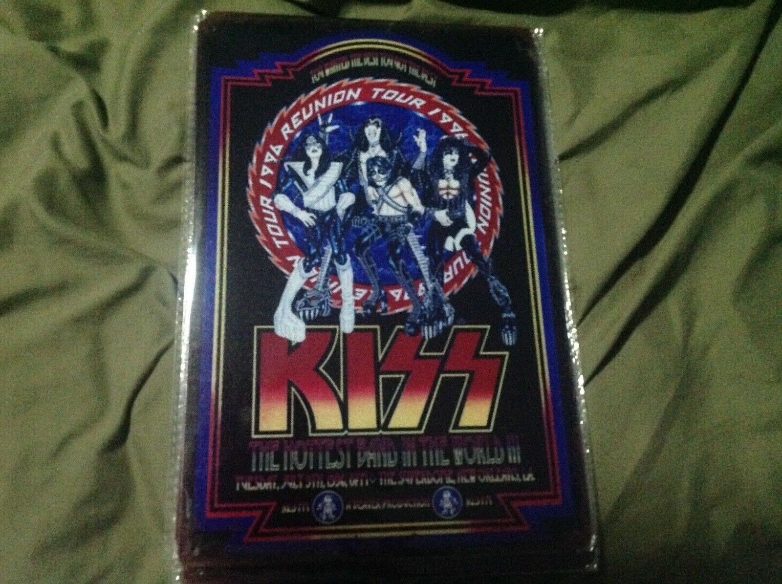 Rock Band Tin Signs..Kiss..Sabbath..Bowie..Alice in Chains & More