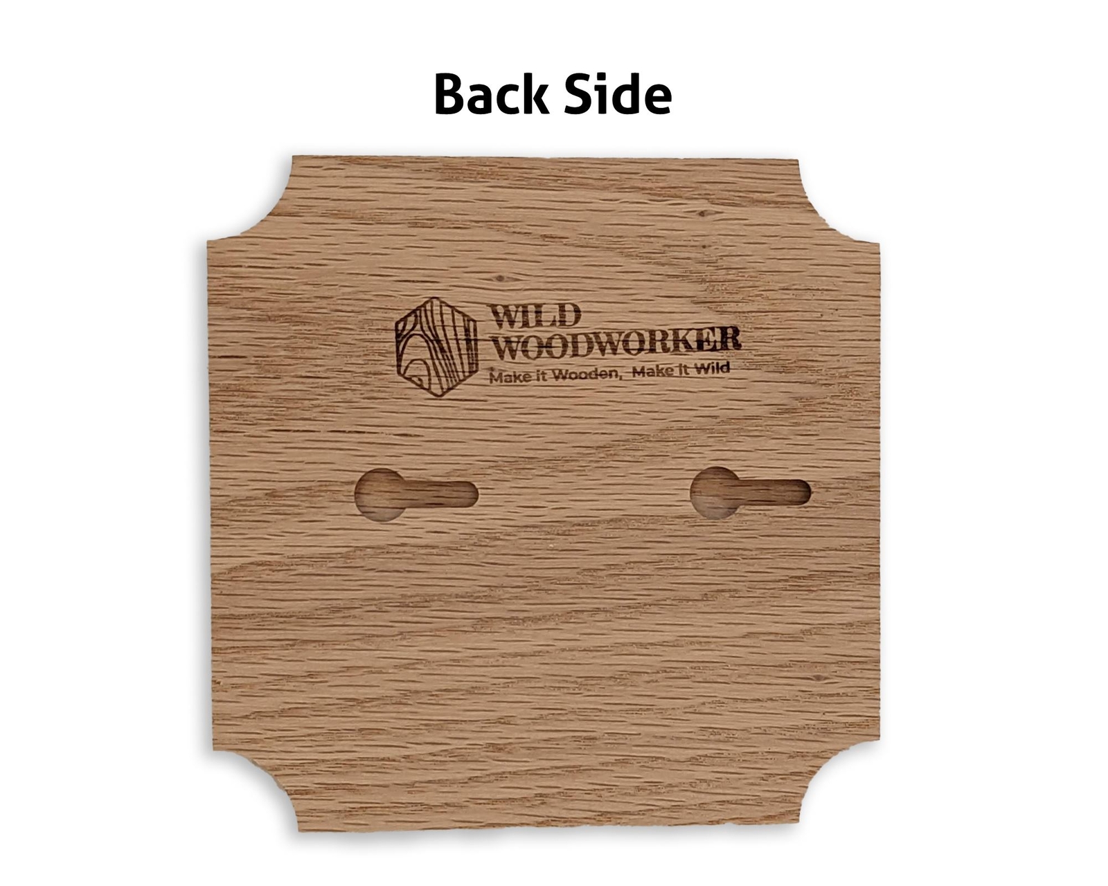 1:1 ratio blank wooden plaque (unfinished) Oak, Flush Mounted