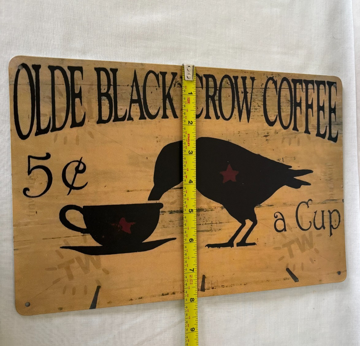 Tin Metal Sign – Olde Black Crow Coffee for Store Farm Shop Café Kitchen Diner