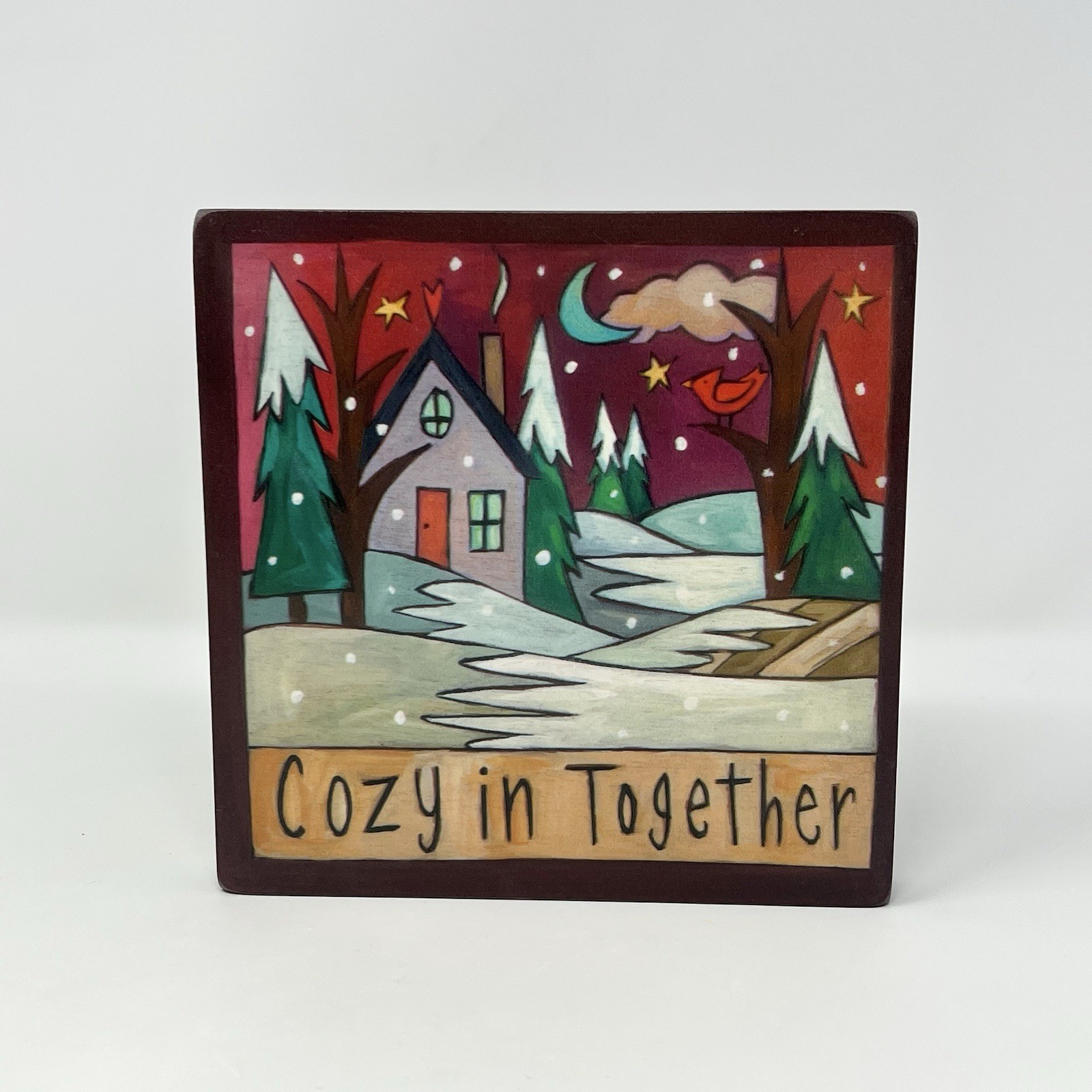 Sincerely Sticks Home Sweet Home Everybody’s Home Wall Plaque 6” X 6”
