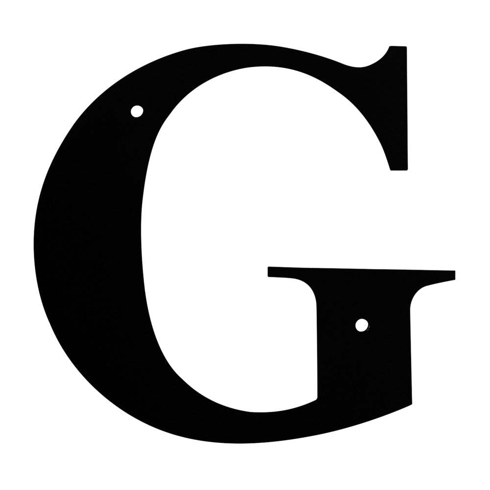 Wrought Iron Letter G Medium 12.6″ (Made in USA)