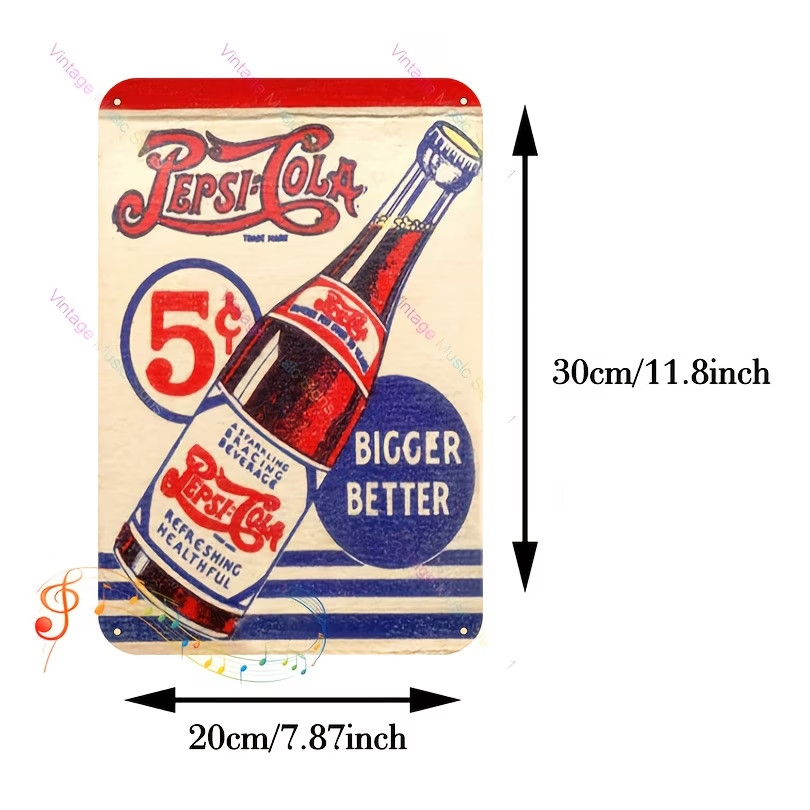 pepsi cola SODA POP COLA Rustic Metal Sign RETRO Garage Man Cave DINER 1950S