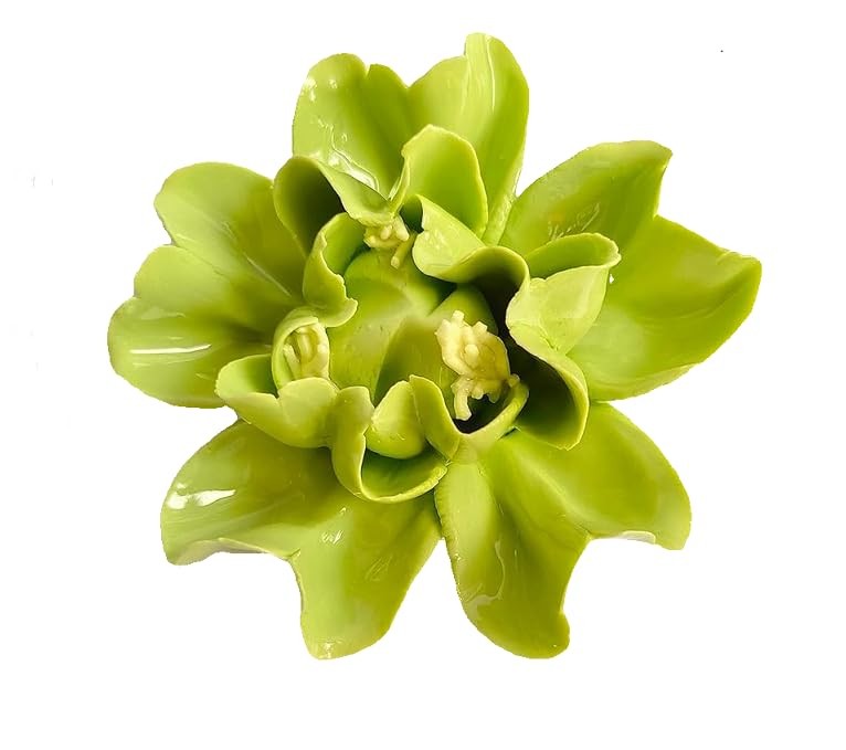 AMERRY Ceramic Wall Flower Decor Artificial 3D Flower Wall Art，Handmade 3D Wa…