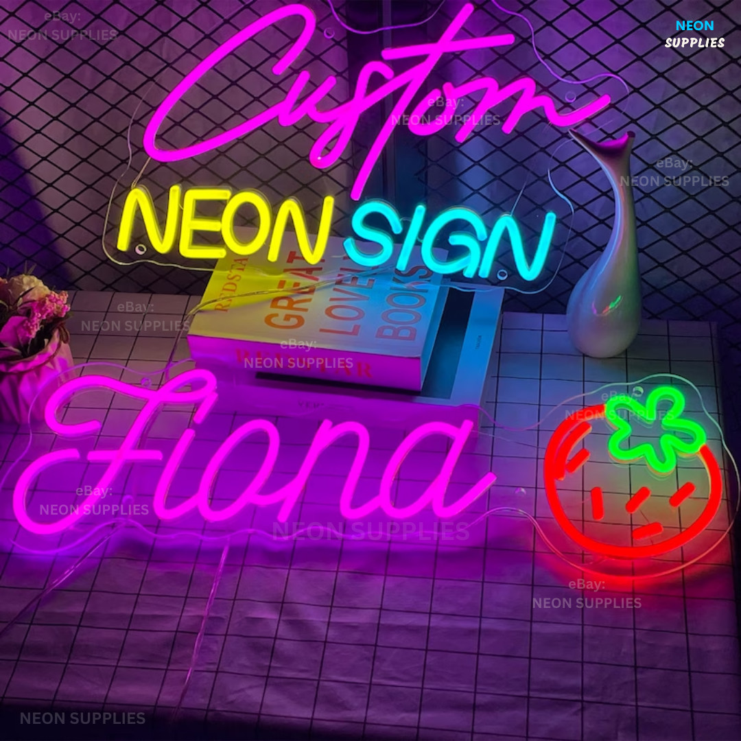 Personalized Neon Sign Custom Name Logo Signs Acrylic Wall Decor LED Night Light