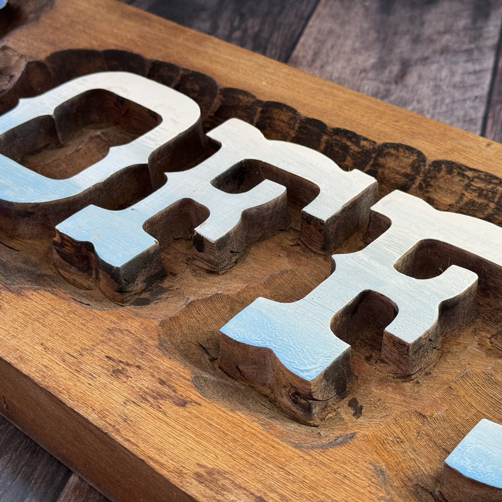 Wooden Office Sign Lake Tahoe Homemade