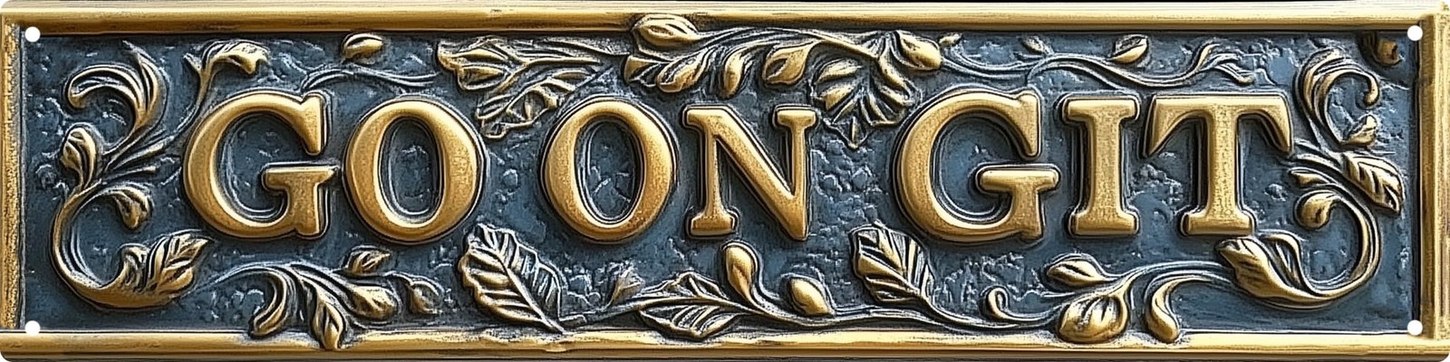 Go On Git Street Sign Funny Wall Decor Metal Tin Signs Fall Season Horror The…