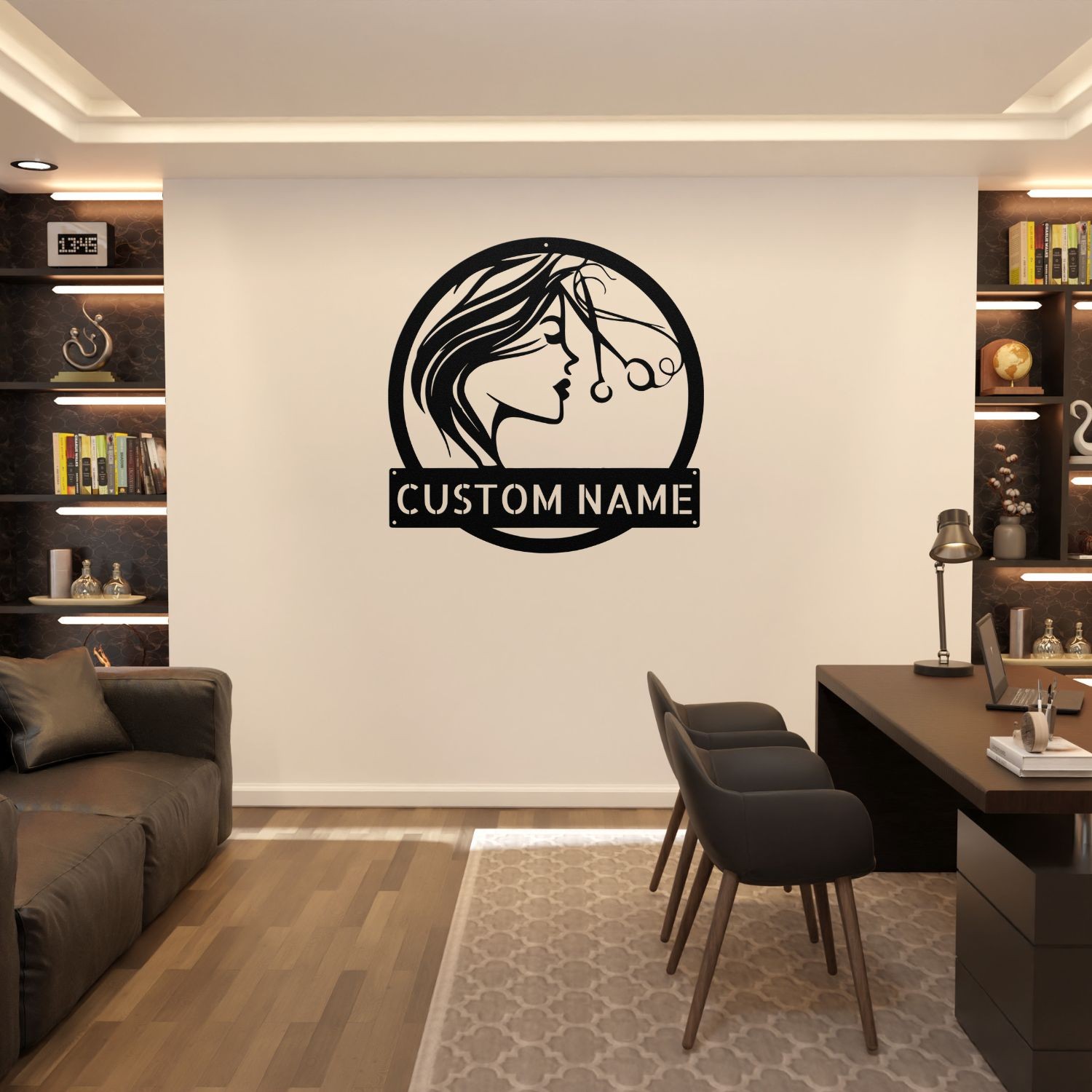 Custom Hair Dresser Metal Sign Salon Decor for Hair Stylists and Beauty Shops