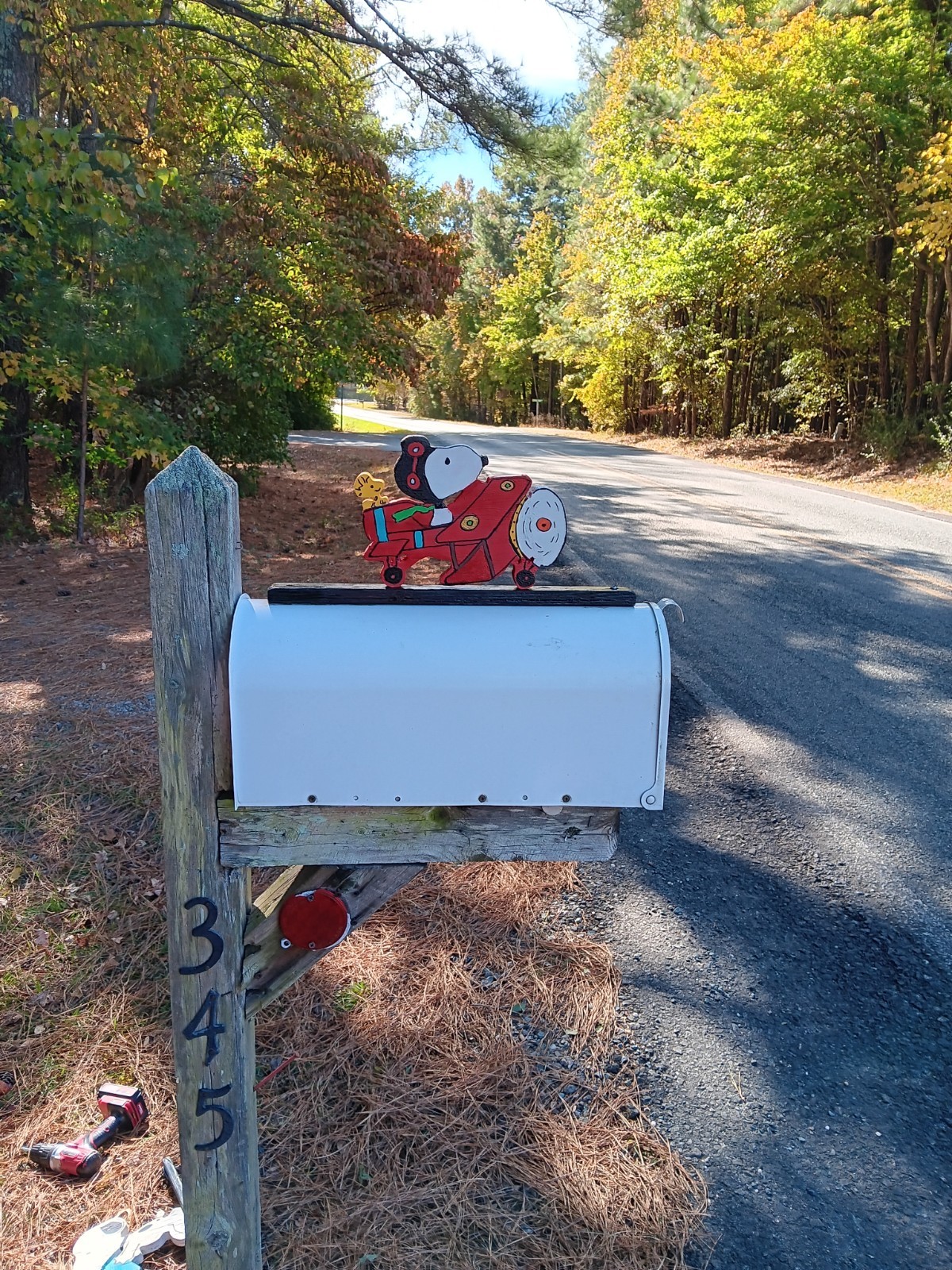 HANDMADE SNOOPY RED BARON MAILBOX TOPPER
