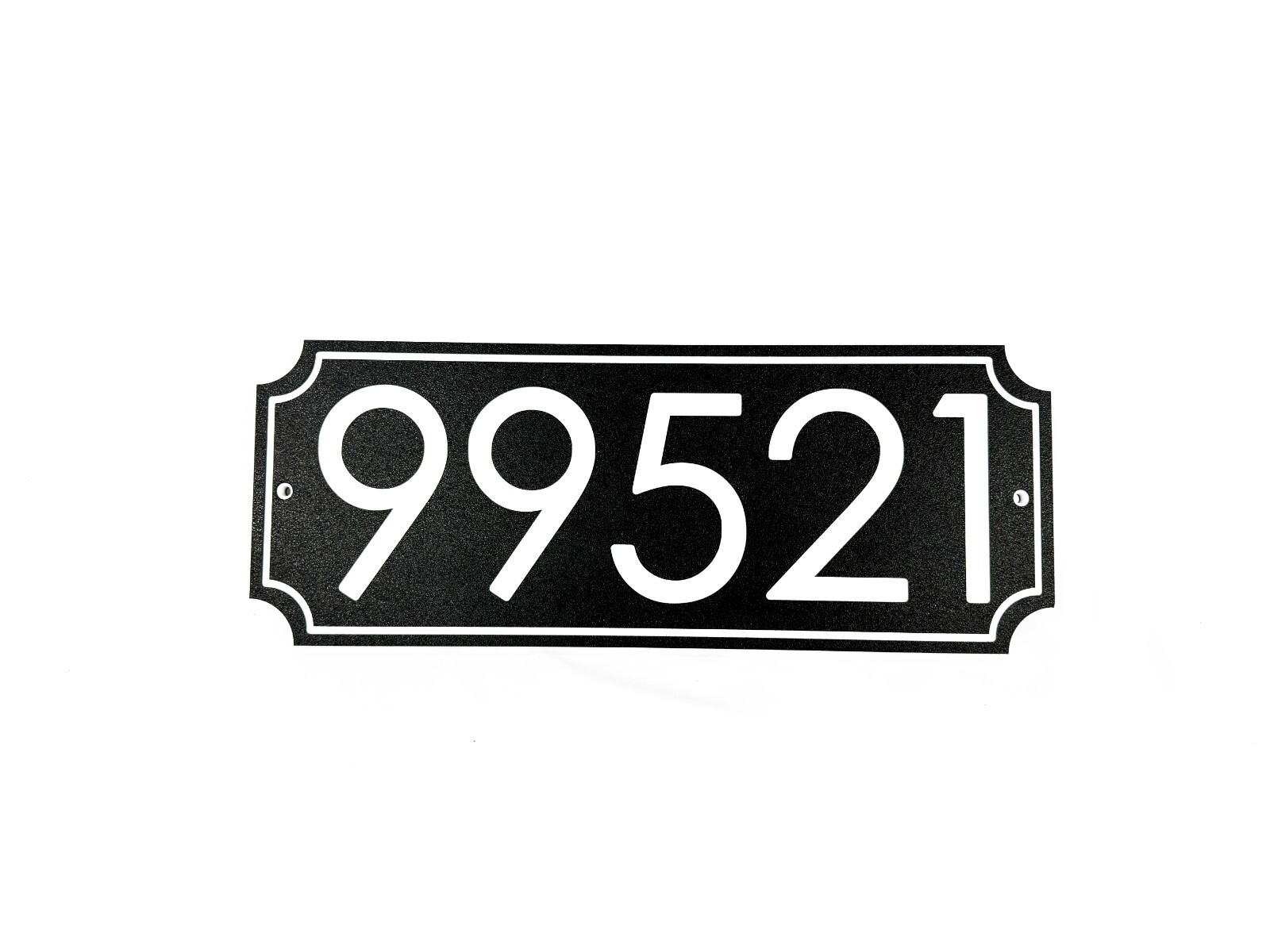 Engraved Personalized Custom House Home Number Street Address HDPE Sign 5In