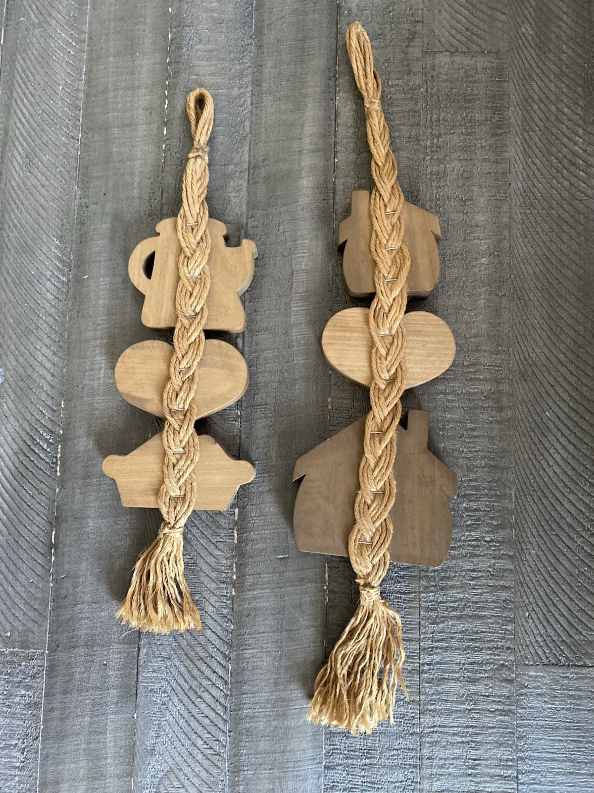 Vintage 80s Country Kitchen Home Sweet Home Wooden Wall Decor Cottagecore Rustic