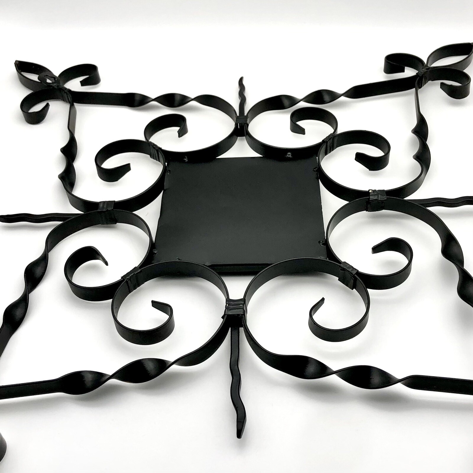 Large Ornate Metal Wall Hanging Floral Scrolling Oil Rubbed Bronze Tuscan Style