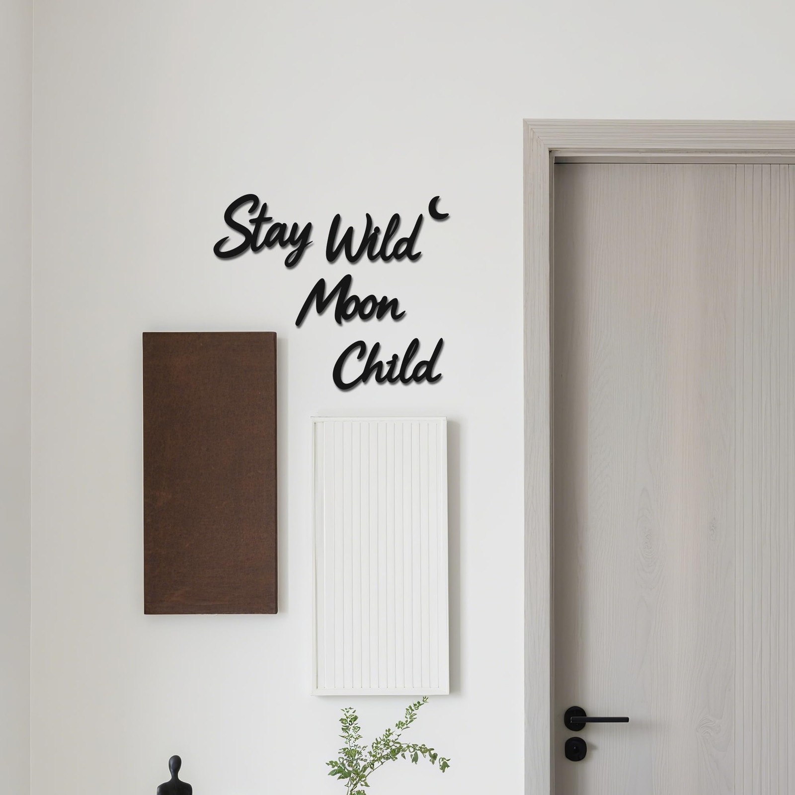 Stay Wild Moon , Enchanting Moon Wall Sculpture, Whimsical for Bohemian Home …
