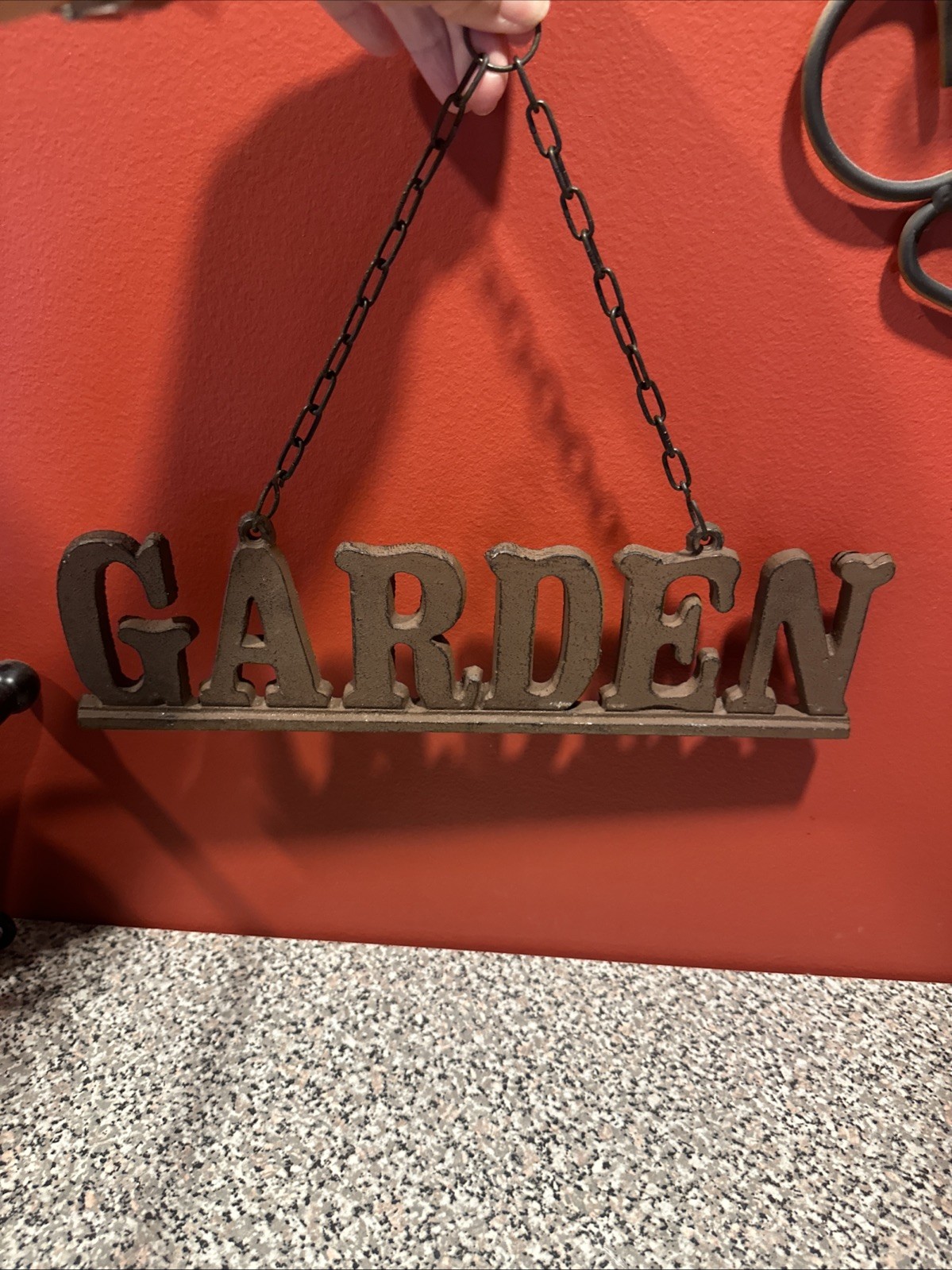 Metal Rustic Cast Iron Hanging GARDEN Sign SH6
