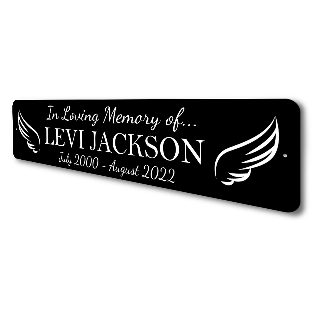 Passed Loved One Memorial Metal Sign