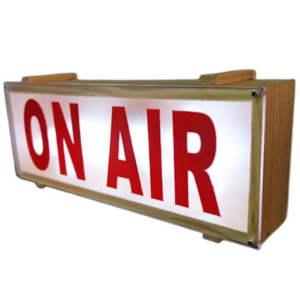Battery Operated On Air LED Recording Studio Warning Sign