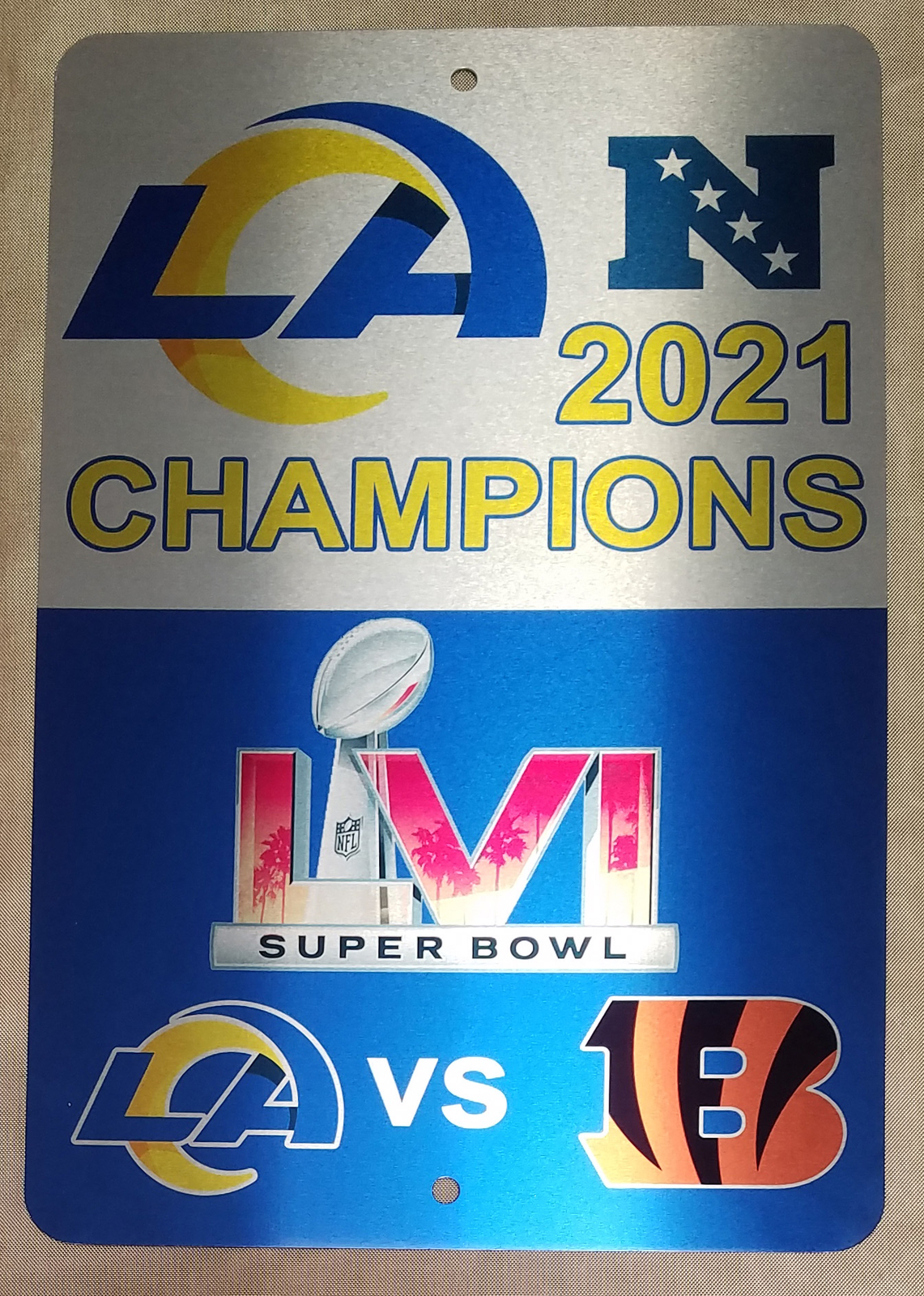Los Angeles Rams 2021 Champs Champions