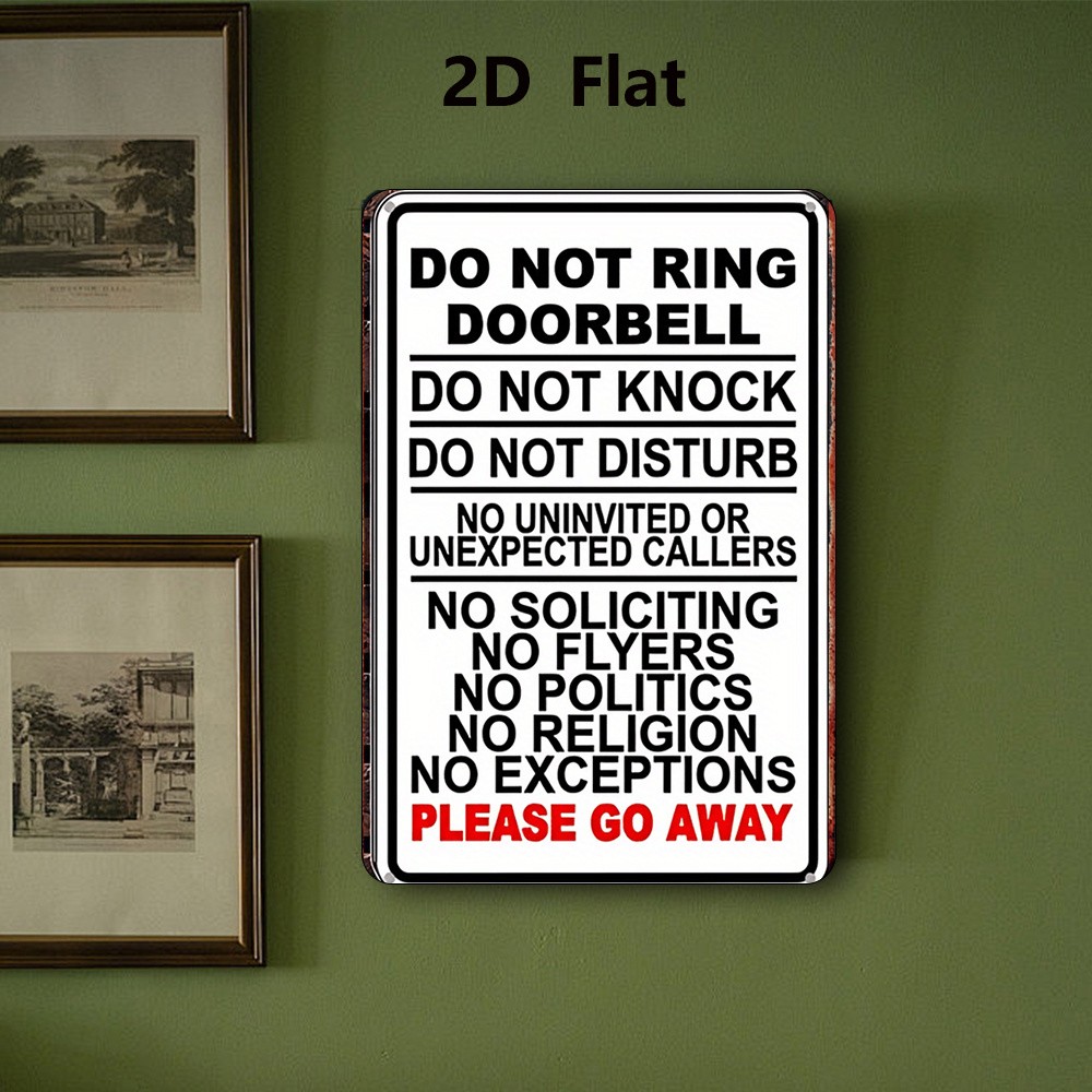 20.32*30.48 cm Metal Sign “Do Not Disturb”