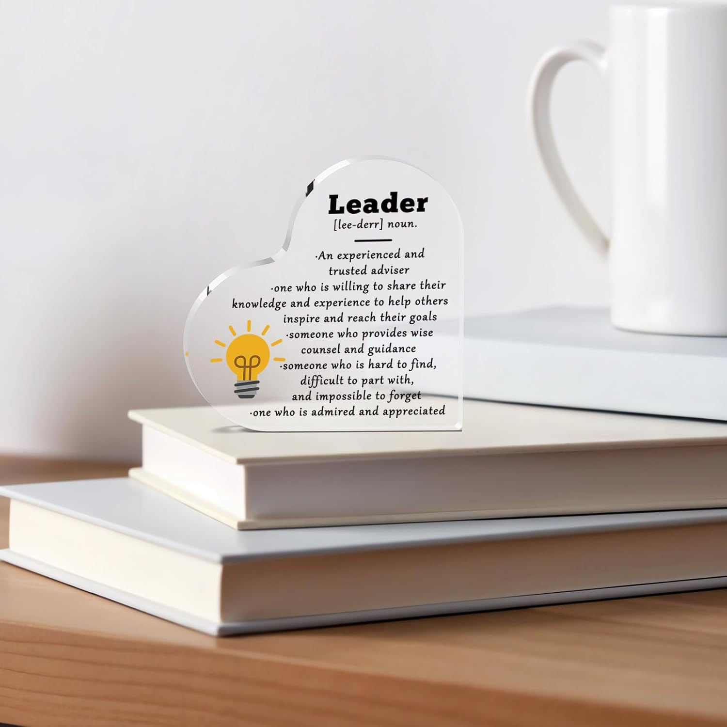 Leader Appreciation Gifts for Boss Mentor Manager Thank You Acrylic Plaque Team