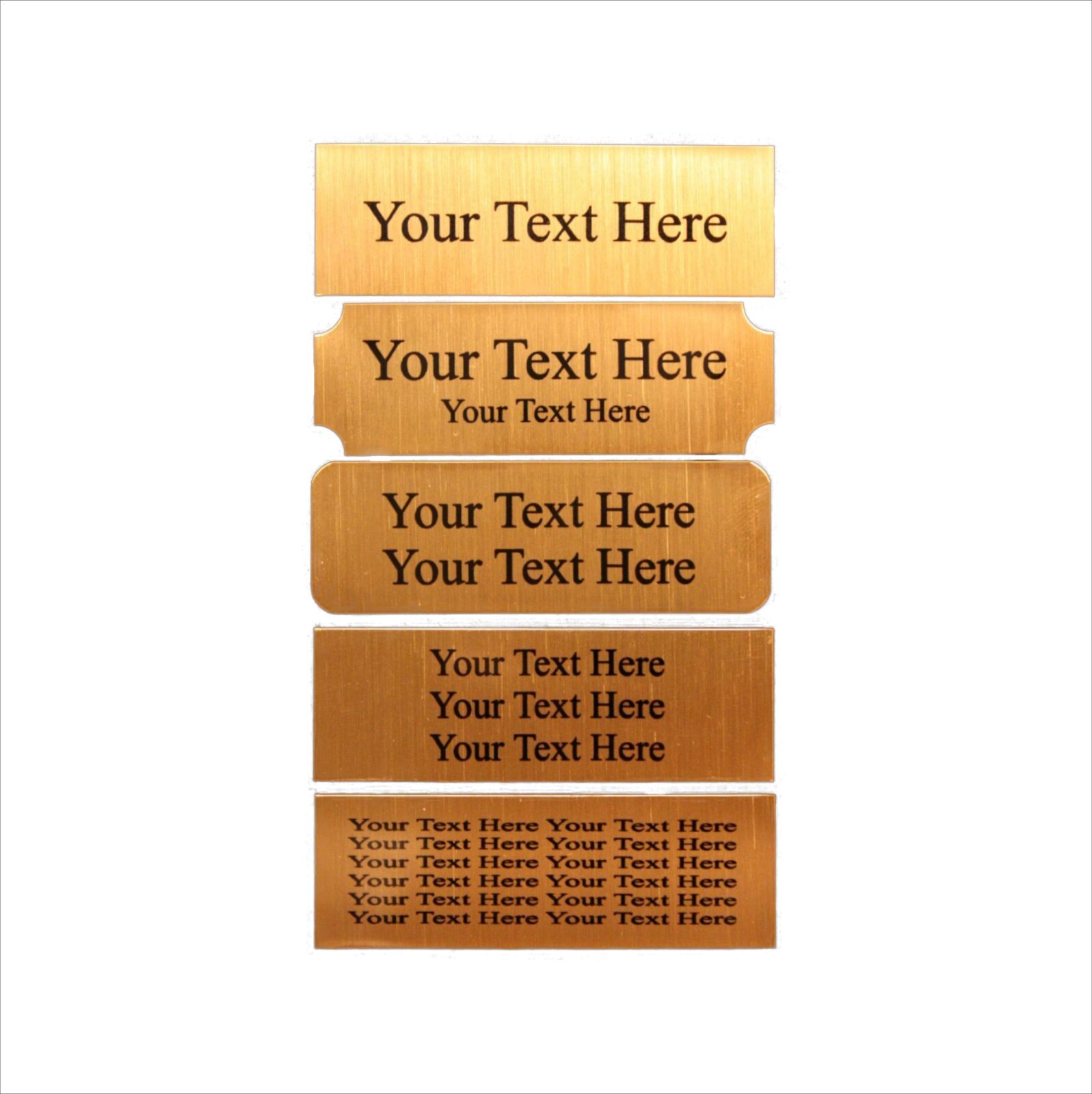1×3 Custom Engraved Sublimation Aluminum Plate Plaque Name Tag Trophy Flag