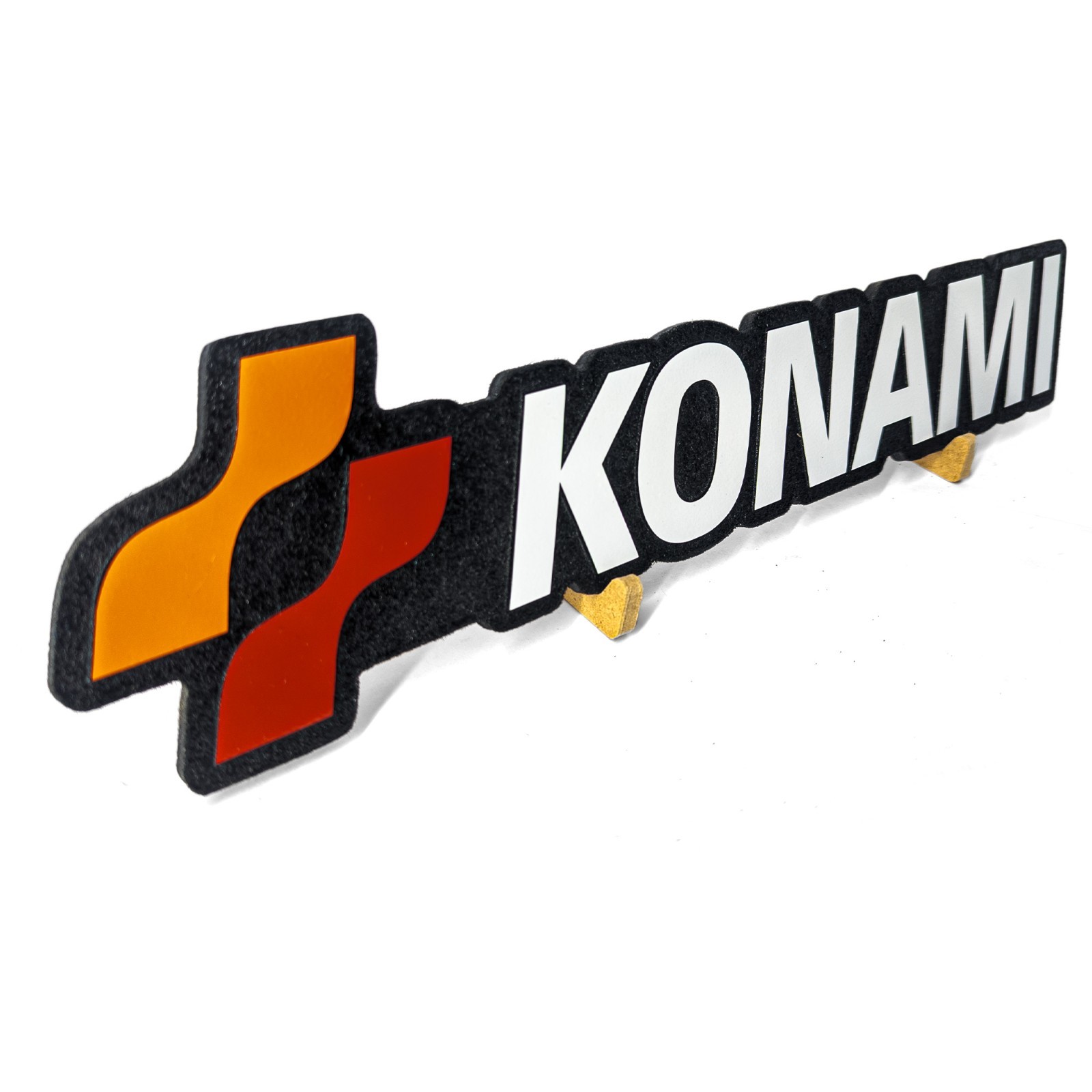 Large Engraved Konami Logo Video Game Wall Art Collectable